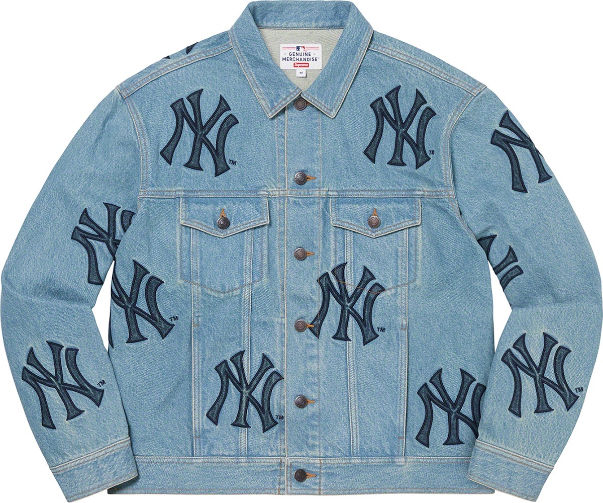 Supreme®/New York Yankees™Denim Trucker Jacket view 3